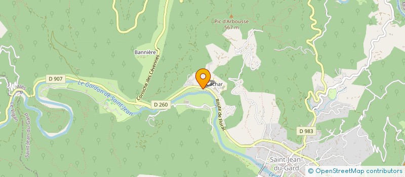 localisation de l'entreprise NICOLAS CONTROLE AUTO  SAINT-JEAN-DU-GARD