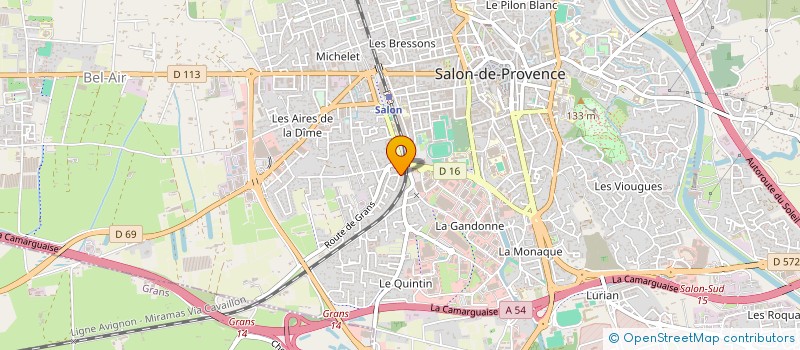 localisation de l'entreprise NICOLAS DELICE  SALON-DE-PROVENCE