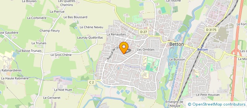 localisation de l'entreprise NICOLAS DESCHASEAUX  BETTON