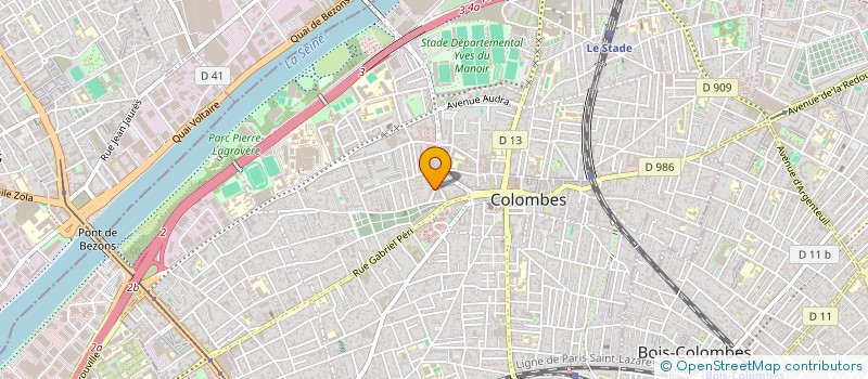 localisation de l'entreprise NICOLAS DUCLUZEAU PAYSAGISTE à COLOMBES