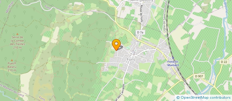 localisation de l'entreprise NICOLAS DURAND à FONS