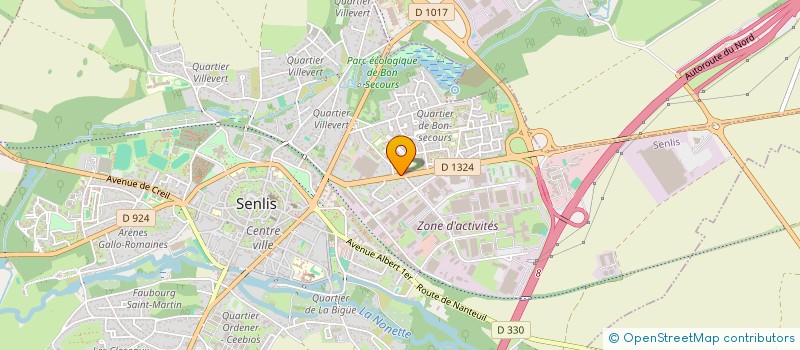 localisation de l'entreprise NICOLAS ET FILS  SENLIS