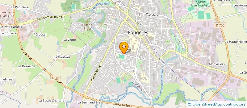 localisation de l'entreprise NICOLAS ET PIMPRENELLE à FOUGERES