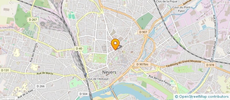 localisation de l'entreprise NICOLAS ET SPRONI SOC à NEVERS