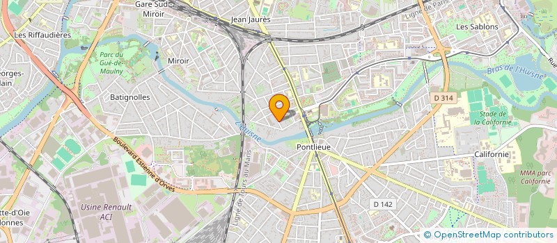 localisation de l'entreprise NICOLAS EXPRESS SERVICES  LE MANS