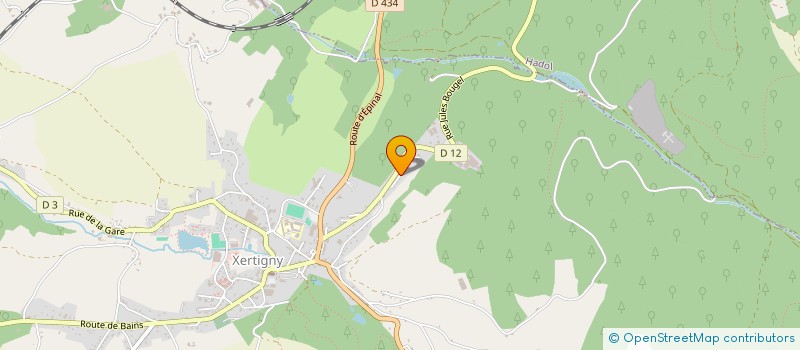 localisation de l'entreprise NICOLAS FACADE ET PEINTURE  XERTIGNY