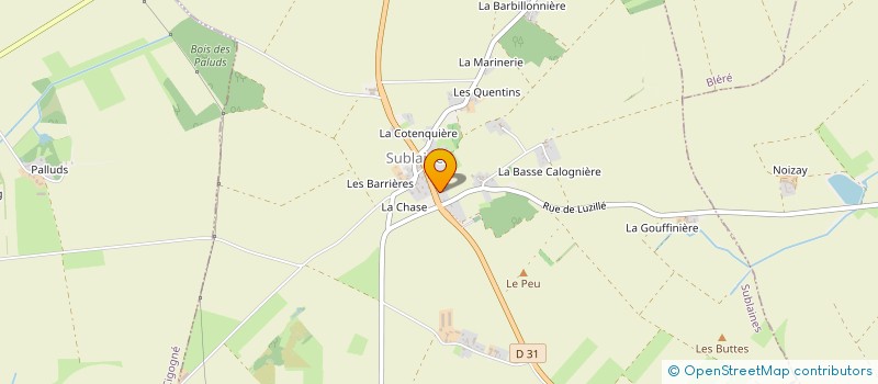 localisation de l'entreprise NICOLAS FANGOUS PAYSAGISTE  SUBLAINES