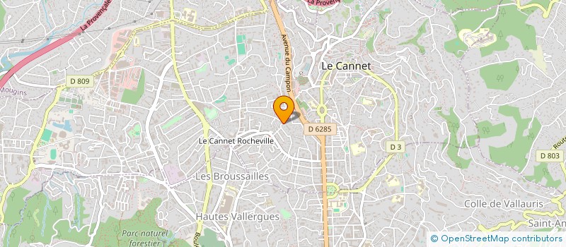localisation de l'entreprise NICOLAS FLAMENT à LE CANNET