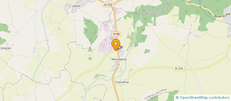 localisation de l'entreprise NICOLAS G SALAISONS MONTAGNAC à SOLIGNAC-SUR-LOIRE