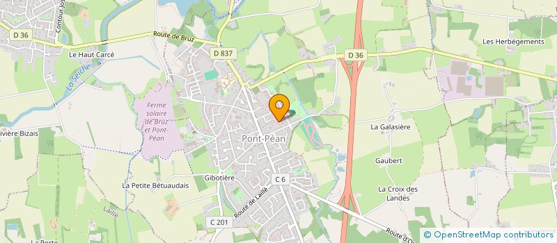 localisation de l'entreprise NICOLAS GARNIER PLATRERIE  PONT-PEAN