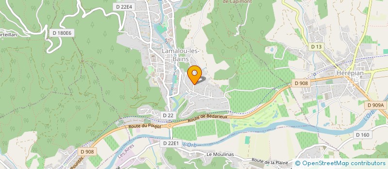 localisation de l'entreprise NICOLAS GARRE à LAMALOU-LES-BAINS