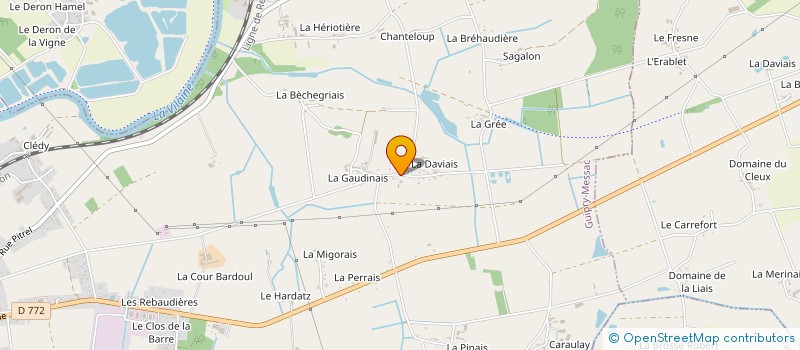 localisation de l'entreprise NICOLAS GAULTIER  GUIPRY-MESSAC