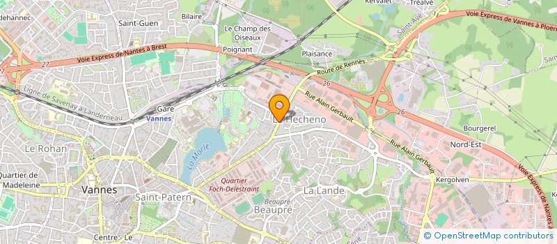 localisation de l'entreprise NICOLAS GENY INVEST à VANNES