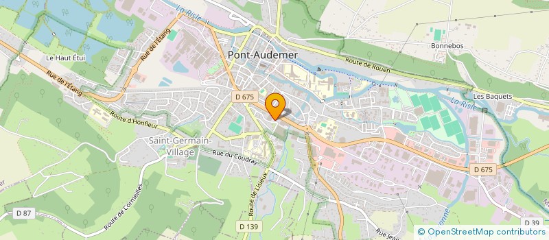 localisation de l'entreprise NICOLAS GOULET ET JEAN-PHILIPPE LAMIDIEU NOTAIRES ASSOCIES D'UNE SCP TITULAIRE D'UN OFFICE NOTARIAL  PONT-AUDEMER