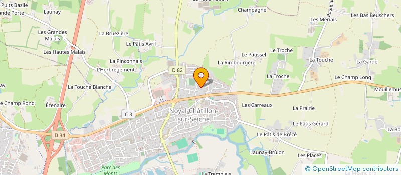 localisation de l'entreprise NICOLAS GRACIEN  NOYAL-CHATILLON-SUR-SEICHE