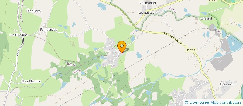 localisation de l'entreprise NICOLAS GRAIVE  ORLEAT