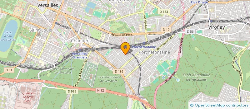 localisation de l'entreprise NICOLAS GRANVEAU à VERSAILLES