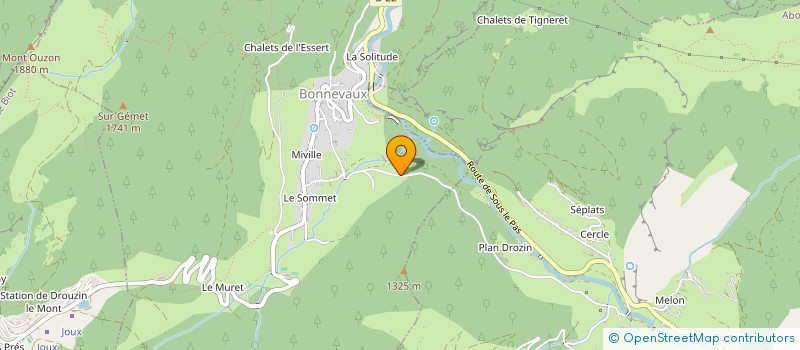 localisation de l'entreprise NICOLAS GRILLON  BONNEVAUX