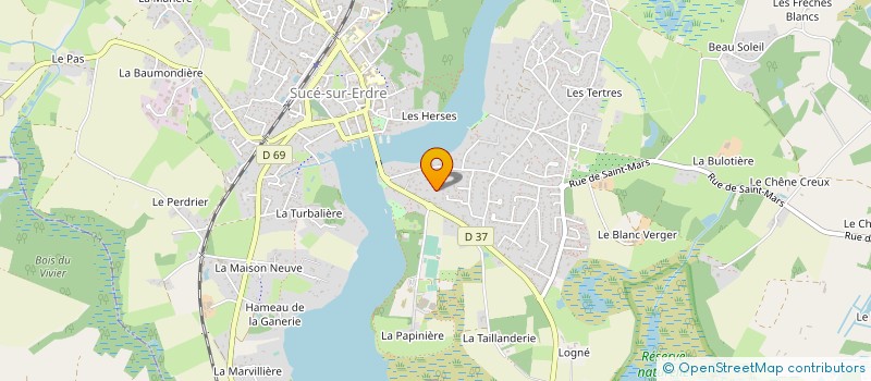 localisation de l'entreprise NICOLAS GUERIN - ARCHITECTE à SUCE-SUR-ERDRE