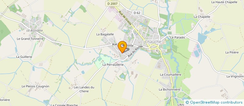 localisation de l'entreprise NICOLAS GUIDEAU TRAITEUR à CHAUCHE