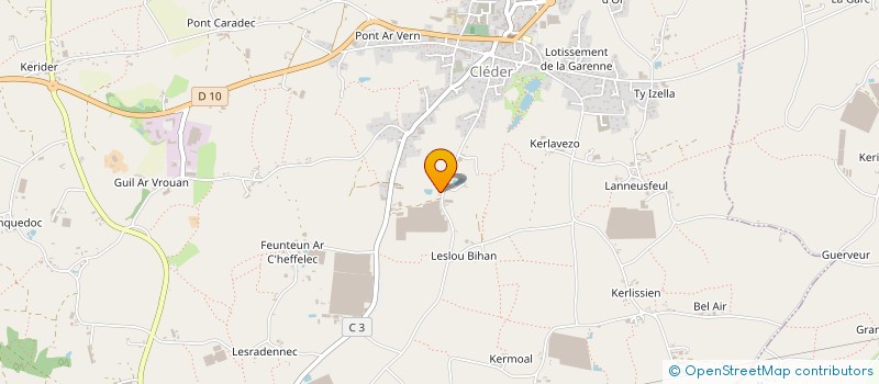 localisation de l'entreprise NICOLAS GUILLERM  CLEDER