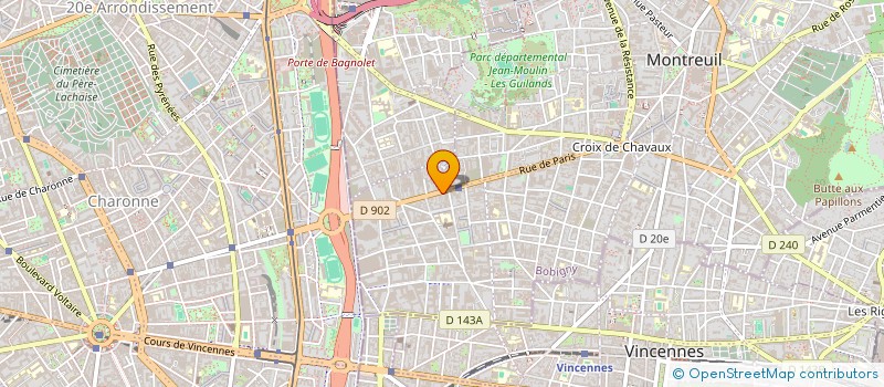 localisation de l'entreprise NICOLAS II à MONTREUIL
