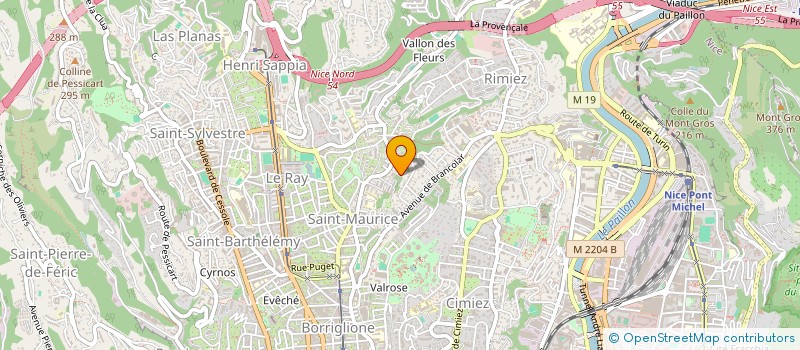 localisation de l'entreprise NICOLAS INVESTISSEMENT  NICE