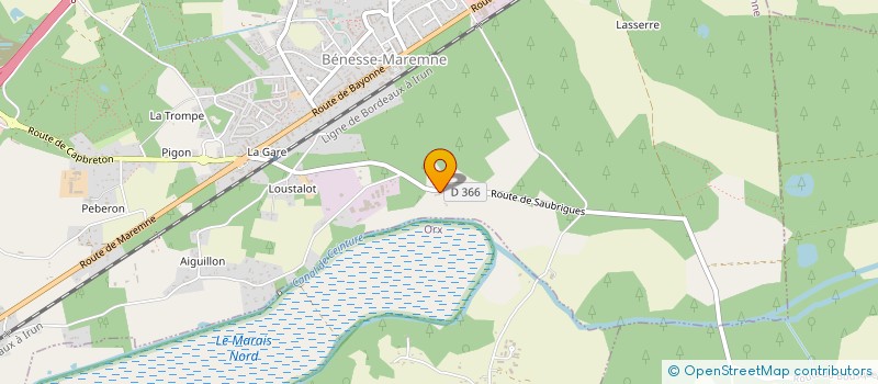 localisation de l'entreprise NICOLAS J-C ET FILS - TRANSPORTS à BENESSE-MAREMNE