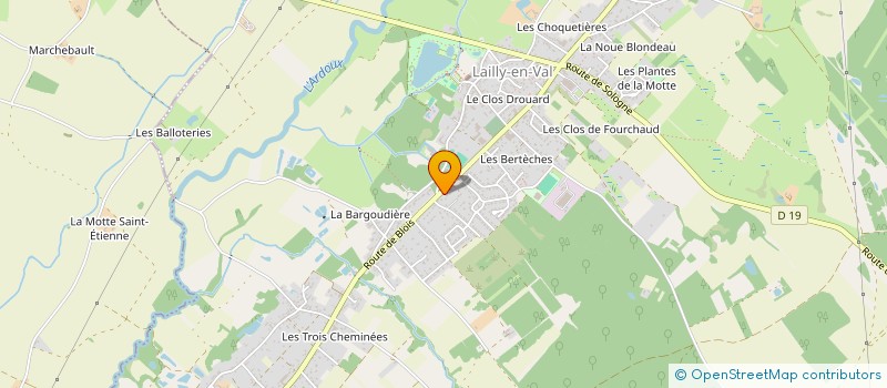 localisation de l'entreprise NICOLAS JAMET à LAILLY-EN-VAL
