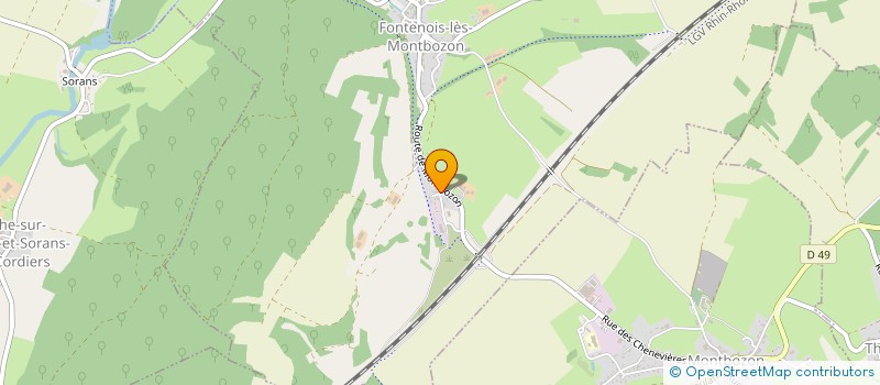 localisation de l'entreprise NICOLAS LE FORESTIER à FONTENOIS-LES-MONTBOZON