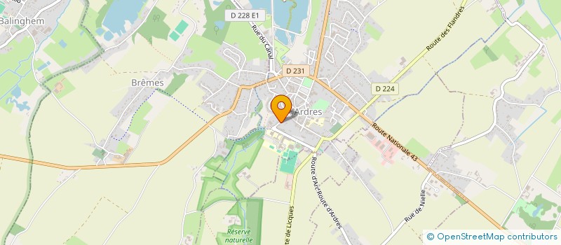 localisation de l'entreprise NICOLAS LEFEBVRE à ARDRES