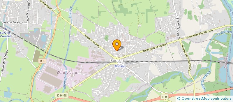 localisation de l'entreprise NICOLAS MARCON  BONSON