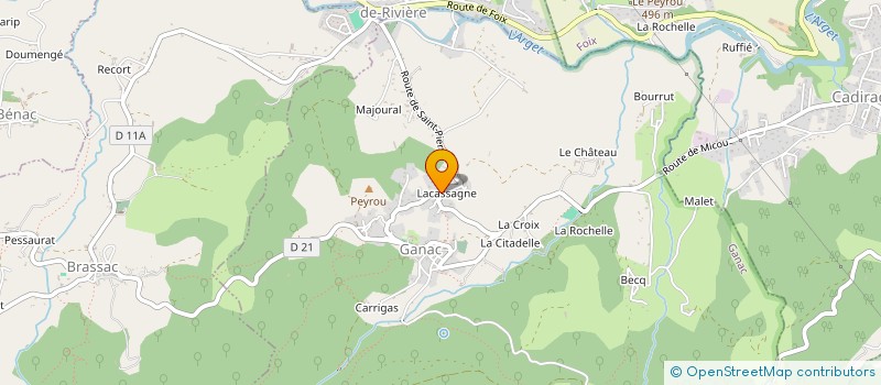 localisation de l'entreprise NICOLAS MAURY DEBARDAGE à GANAC