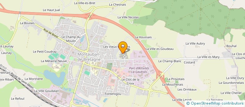 localisation de l'entreprise NICOLAS MAYEUX EXPERTISE COMPTABLE  MONTAUBAN-DE-BRETAGNE