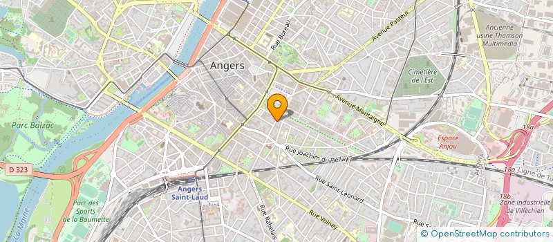 localisation de l'entreprise NICOLAS MELON, NOTAIRE A ANGERS à ANGERS