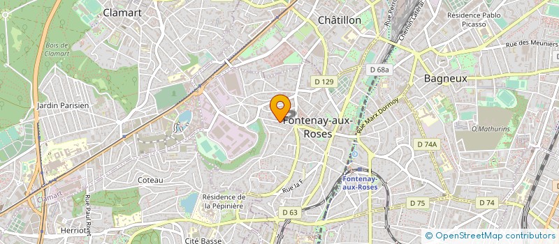 localisation de l'entreprise NICOLAS MEUNIER à FONTENAY-AUX-ROSES