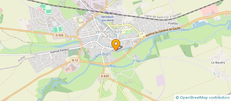 localisation de l'entreprise NICOLAS MIGUET & ASSOCIES  VERNEUIL D'AVRE ET D'ITON