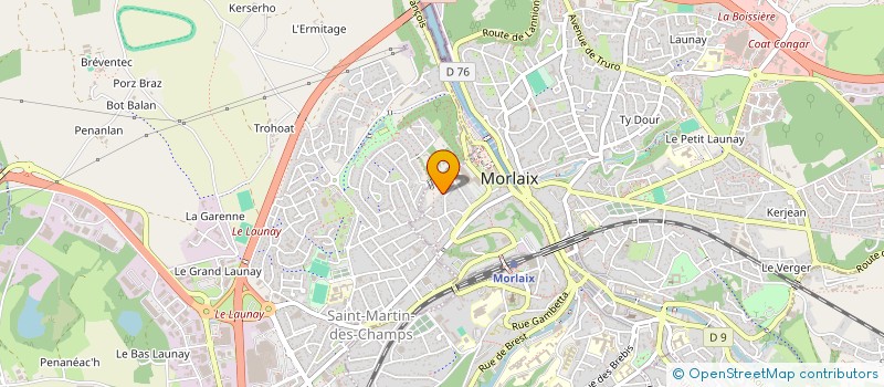 localisation de l'entreprise NICOLAS N1  MORLAIX