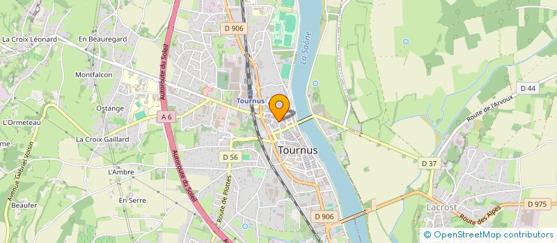 localisation de l'entreprise NICOLAS PEYRAT NOTAIRE à TOURNUS