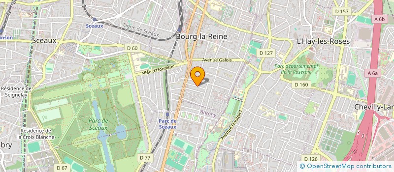 localisation de l'entreprise NICOLAS                       PIERR à BOURG-LA-REINE