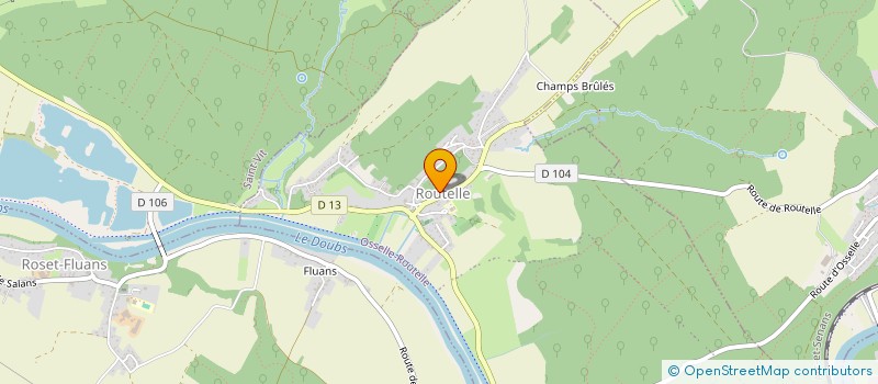 localisation de l'entreprise NICOLAS PISCINE & ESPACES VERTS  OSSELLE-ROUTELLE