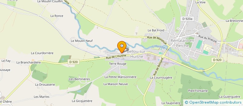 localisation de l'entreprise NICOLAS PLATRERIE à REMALARD-EN-PERCHE