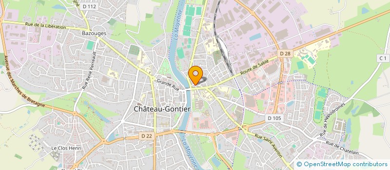 localisation de l'entreprise NICOLAS ROBERT à CHATEAU-GONTIER-SUR-MAYENNE