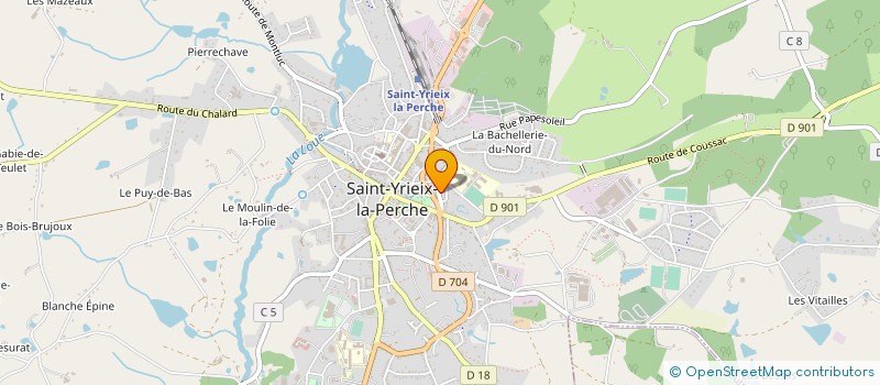 localisation de l'entreprise NICOLAS ROBERT SAS à SAINT-YRIEIX-LA-PERCHE
