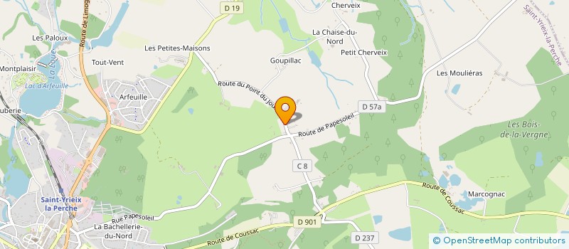 localisation de l'entreprise NICOLAS ROUANNE  SAINT-YRIEIX-LA-PERCHE