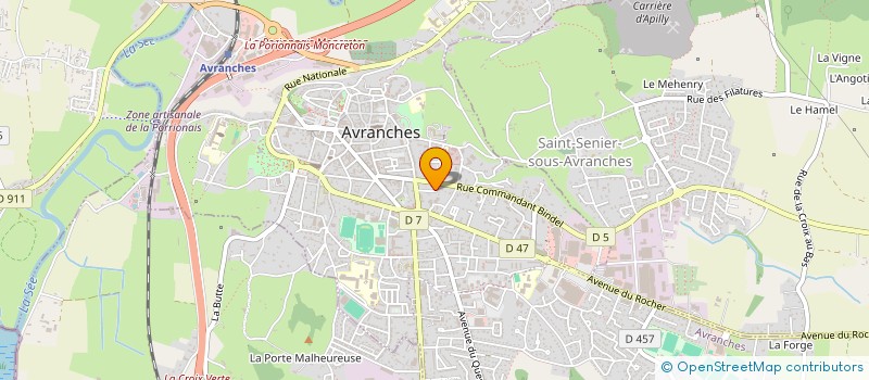 localisation de l'entreprise NICOLAS ROYER  AVRANCHES