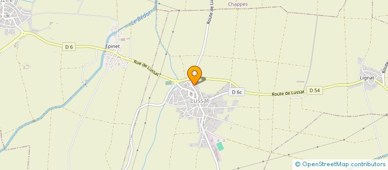 localisation de l'entreprise NICOLAS SANNE ASSURANCES  LUSSAT