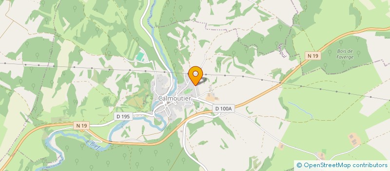 localisation de l'entreprise NICOLAS SIGNALISATION ROUTIERE 70  CALMOUTIER