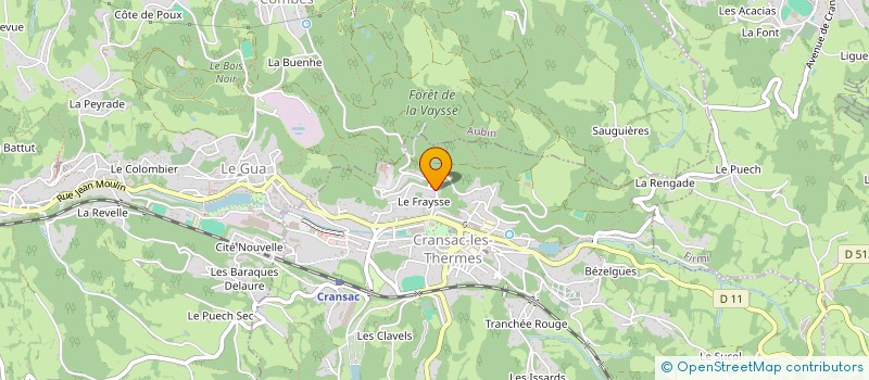 localisation de l'entreprise NICOLAS T.P. ESPACE VERT  AUBIN