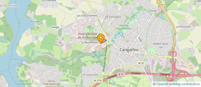 localisation de l'entreprise NICOLAS THOMAS SYNERGY  CARQUEFOU